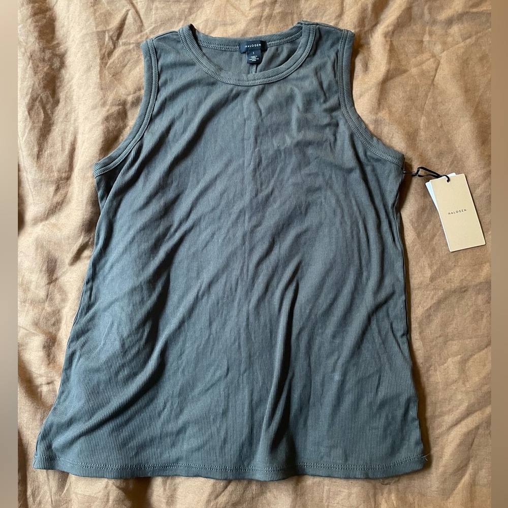 Halogen Women's Gray Tank Top